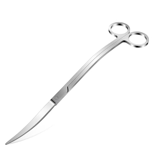 Aquarium Scissors Professional Aquarium Plant Scissor Wave Aquascape Scissors Mirror Wave Scissor for Fish Tanks Hospital Tanks Goldfish Bowls Aquariums and Terrariums