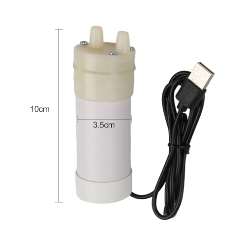 5V Self-Priming Water Pump USB Powered Electric Vacuum Pump for Aquarium Balcony Garden Hydroponics Portable for mini Water Transfer Tool with 6mm Tube for ideal for Outdoor Travel and Home(1 Meter) - size: 1 Meter