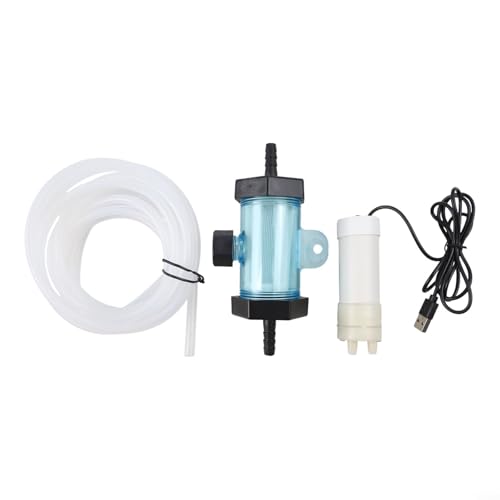 FABULETTA Electric Cleaner, USB Siphon Pump for Aquarium Fish Tank Cleaning, Quick Water Change Tool for Freshwater and Seawater Environments(3 Meter) - size: 3 Meter