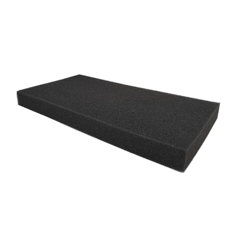Aquarium Bio Sponge Pad Filter Media for Fish Tank,20/30/40PPI Open Cell Coarse Foam Block Foam Pre Filter Sponge (23" Lx 12.5" W x 2" H 40PPI) - size: 23" Lx 12.5"W x 2"H 40PPI