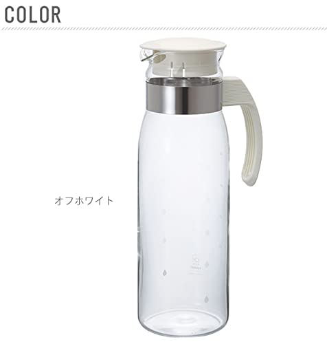 Hario Slim Water Jug, 1400ml, White - color: White