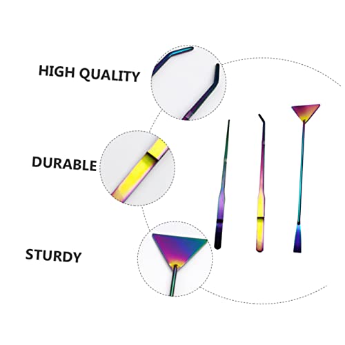 3Pcs Aquatic Plants Tweezers Set 27cm Stainless Steel Aquarium Tools Curved and Straight Aquascaping Tweezers for Fish Tank Maintenance and Water Plant Care
