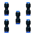 1/4" OD x 5/32" OD Pneumatic quick Connector Push to Connect fittings Straight reducer Union/Coupler (Pack of 5) - size: 1/4" x 5/32", style: Straight Union