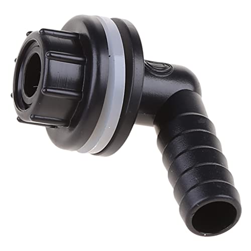 Flexible Tank Adapter (Bulkhead), Water Pipe Storage Adapter Connector, Plastics Elbow Quick Connector, 14mm Inner Diameter, Leakproof, Easy Installation, for Aquariums, Ponds Water Piping