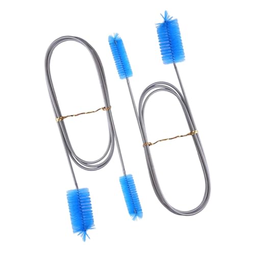 OUNONA 4pcs Double Aquarium Cleaning Brush Spring for Efficient Fish Tank Maintenance for Various Depths Deep Sea
