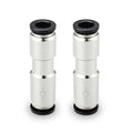 Yoebor 1/4" OD Check Valve Push to Connect One Way Inline Air Pneumatic Valves, Nickel Plated Brass & Plastic (Pack of 2) - size: 1/4" OD