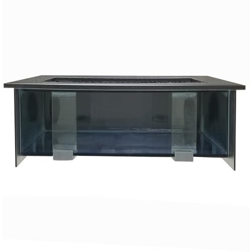 Aussie Aquariums 3.0 Wall Mounted Fish Tank Kit with LED Lighting, Built-in Filter System, Modern Space-Saving Design, Complete Accessories Set (Verticali, Silver) - color: Silver, size: Verticali