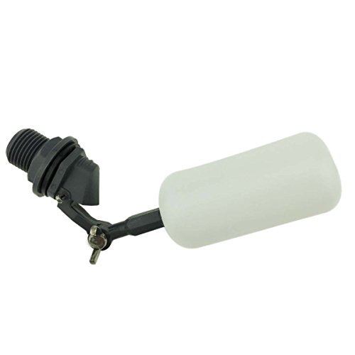 Malida Mini PVC Float Ball Valve, 1/2 Supply Male thread Automatic shut off Adjustable Arm for Fill Feed Humidifier Tank Water Ponds Livestock Water Trough Aquariums Aquaculture Hydroponics