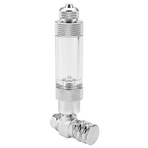 Fish Tank CO2 Needle Check Valve, Aquarium System CO2 Regulator Bubble Counter DIY Accessory Stainless Steel Generator Flow Control Single Head Micro metering Needle Valves Air Pump Diffuser