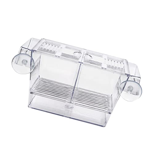 BESPORTBLE Floating Fish Incubation Box Observation Fry Breeding Tank Suction Cup for Aquarium