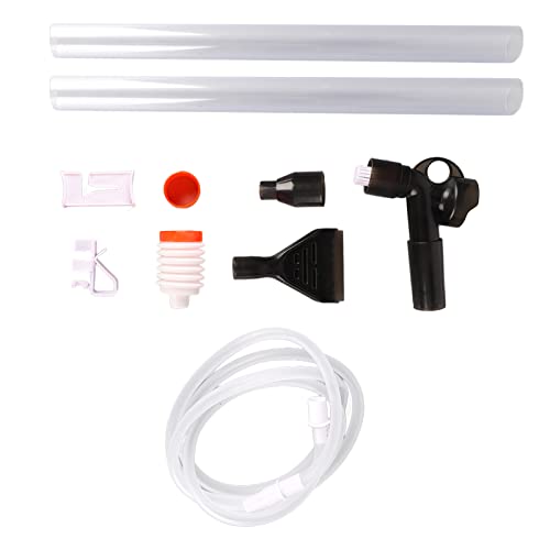 GLOGLOW Manual Aquarium Water Changer, Manual Aquarium Water Changer Cleaning Tool Fish Tank Gravel Cleaner for Changing and Sand Cleaner
