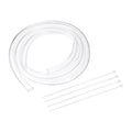 uxcell Flexible PVC Tubing, 18mm ID x 23mm OD - 6.6 Feet Long Clear Vinyl Water Pipe, Lightweight Plastic Hose Water Pipe with Zip Ties for Aquaponics, Air Hose, Irrigation - size: 18mm ID x 23mm OD