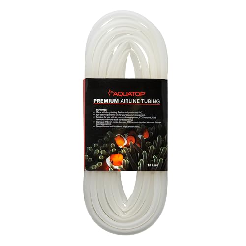 Aquatop Clear Color Premium Airline Tubing, 13 feet (4-Meter), 1/8" Inside Diameter, AT-4CL - color: Clear