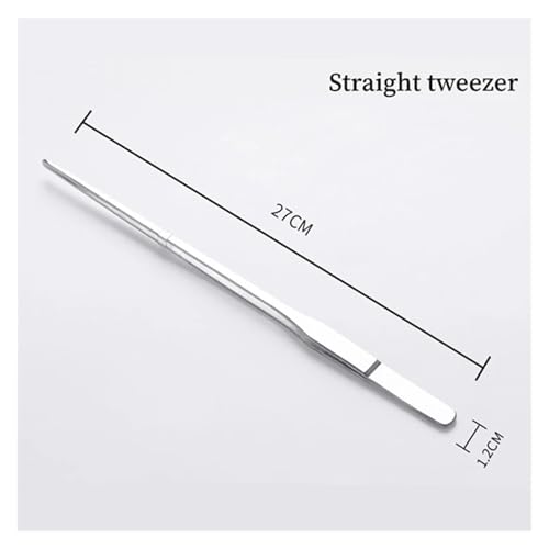 Aquarium Scissor Tweezers Tool Stainless Steel Aquatic Plants Set For Aquarium Maintenance(Straight Tweezers) - color: Straight Tweezers