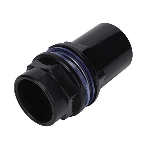 5Pcs PVC Aquarium Pipe Connector, 25mm Straight Tube Joint, Black Water Fitting for Fish Tank Filter System, Leak Proof Design (1.3in) - size: 1.3in