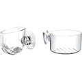 2Pcs Aquarium Plant Pot, Fish Tank Planter with Suction Cups, Plants Holder Decoration Cup