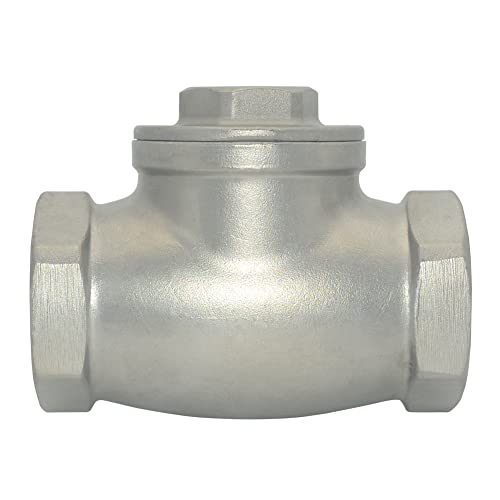 2" Stainless Steel SS316 Swing Check Valve,NPT Female x Female Thread,WOG 200 PSI PN16 CF8M - size: 2 Inch
