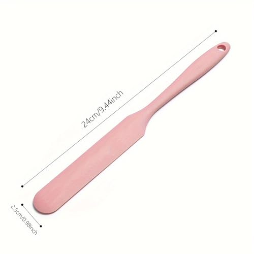 8 Pack Small Silicone Spatulas Bulk,Heat Resistant Kitchen Tools for Baking, Cake Icing, Resin Craft Long Handle Jar Scraper Ideal for Hard Wax Inclined Waxing Stick 8 Vibrant Colors