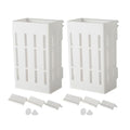 Aquarium Plant Holder, Fish Tank Plant Holder, Aquarium Plant Holder with Hooks and Suction Cups, Aquarium Plant Pots for Hanging Plants, White, 2set