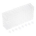 uxcell 4Pcs Aquarium Fish Tank Divider, 12x6 Inch Plastic Egg Crate Light Diffuser Grid Filter Bottom Partition Separator with Sucker Clips and Suction Cups for Aquarium, Clear
