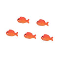 Figurine Creative Cute Pond Scene Miniature DIY Accessories Micro Landscape Red Fish Aquarium Ornament(Small Fish)
