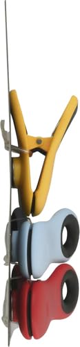 OXO All Purpose Magnetic Clips, 1 EA (Pack of 2) - color: Navy Blue/Yellow/Red & Light Blue, size: 4 Piece All-Purpose Set (Pack of 2)