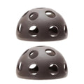2 Pcs Ceramic Aquarium Cave, Fish & Shrimp Breeding Hideout with Holes - Hemispherical Shelter for Freshwater & Saltwater Tanks, Betta, Cichlid, Crayfish - Porous Pot Decor Hiding Spots Habitat