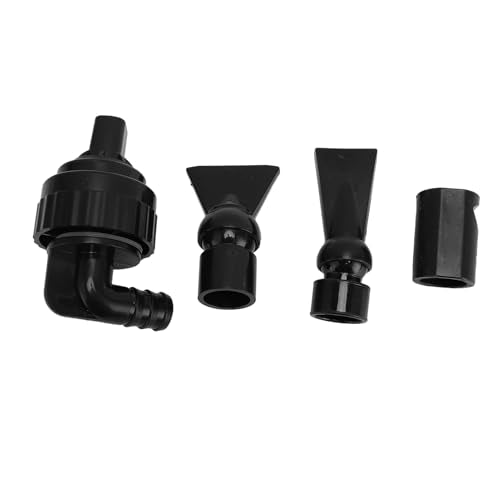 Zerodis Waterflow Aquarium Outlet Water Connector Universal Rotation Head Water Outlet Parts Kit Equipped with an Anti Siphon Function Fish Outlet Adjustable Aquarium Supplies