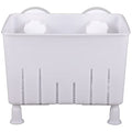 Ipetboom 1set Fish Breeder Box Tortoise Isolation Container Fish Hatching Box Feeding Trough Multi-Functional Aquarium Breeding - color: White
