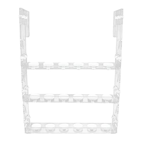 Frag Rack Clear Acrylic Vertical 3Tier Hanging Fragment Holder for Saltwater Reef Aquarium Fish Tank with Base Platforms