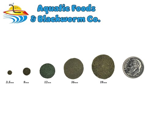 4-Type Ultra Mix of 12mm - 1/2'' Wafers, Spirulina-Algae Worm & Shrimp Wafer, Intense Color Enhancing Wafers for Plecos, Shrimp, Snails & Tropical Fish...1/2-lb - size: 8 Ounce (Pack of 1)