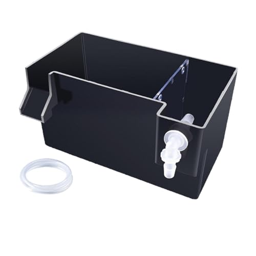 Aquarium Filter Hang on Back External Filter Box Multilayer Filtration Drawer Tray Easy Maintenance Quiet Water Circulation Suitable for Fish Tank, Black 18x10.5x10cm - color: Black 18x10.5x10cm