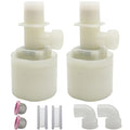 Water Float Valve, Water Level Control Water Tank Traditional Float Valve Upgrade 2 PCS(1", up inlet) - color: up inlet, size: 1" to 1"