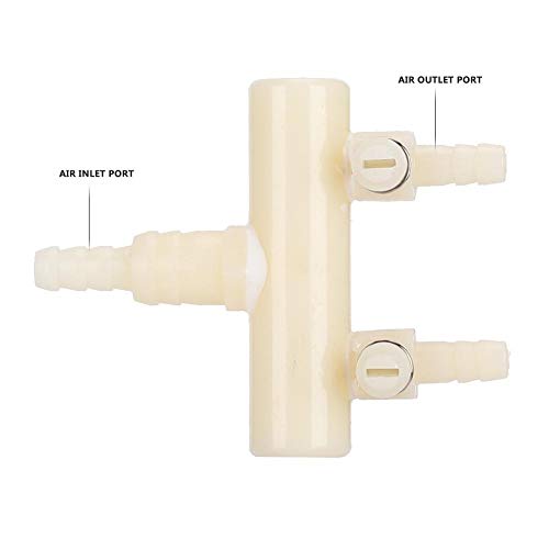 2PCS Aquarium Air Control Lever Valve, Distributor Splitter Pump Accessories Set Plastic Easy Aquarium Air Pump Special Splitter Valve with Diverter Adjustable(S 2 Heads) - color: 2 heads
