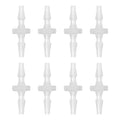 uxcell 8Pcs Plastic Hose Barb Fitting, 3/32" x 3/32" Barb Pipe Connectors Hose Fitting Adapter Splicer Mender Adapter Union for Fuel Gas Liquid Air Hose Repair - size: 3/32" x 3/32"