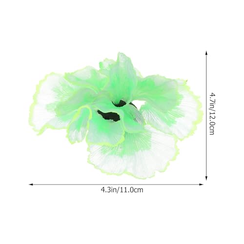 PRETYZOOM Silicone Aquarium Plant Decoration Lifelike Aquatic Plastic Fish Tank Ornament Green Water Grass for Fish Tank Landscaping