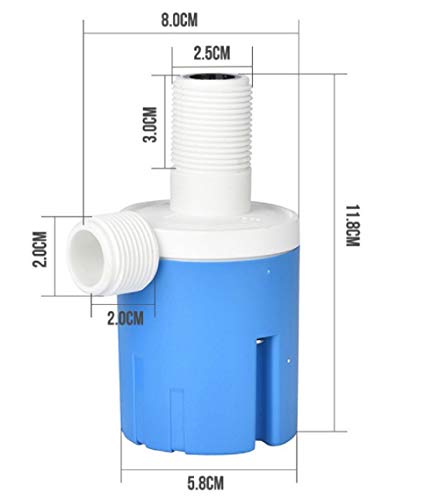 WANLIAN 3/4" inner top water inlet automatic float valve water level control valve, used for solar water tank tower pool - color: 3/4"