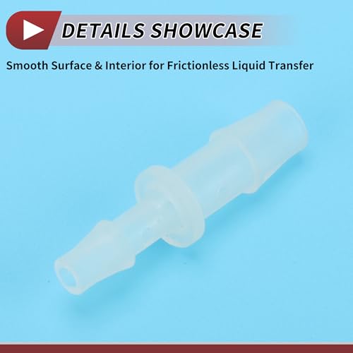 5 Pcs Aquarium Plastic Hose Barb Fitting 7/32" to 5/16" Hose ID Connectors Clear Plastic - size: 7/32"-5/16"