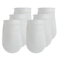 ALEGI 6 Pack Aquarium Filter Socks 4 inch by 7 Inch Long, 200 Micron - 4 Inch Ring Aquarium Felt Filter Bags - size: 4 by 7 In - 6Pack