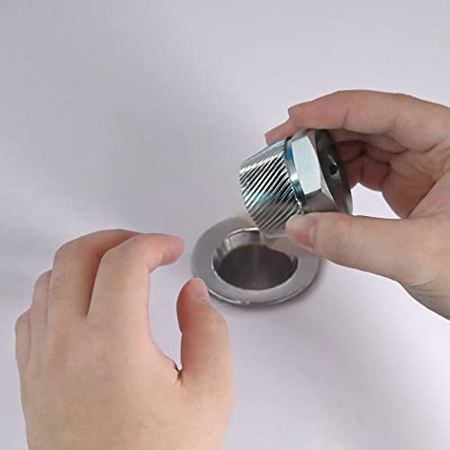 MILMUMU Compatible with Tub Drain Extractor-Removes One and a Half Inch Old or Stubborn Tub Drains （ 05255 1.5" ） - color: Chrome