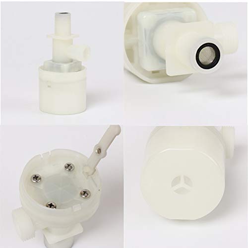 Water Float Valve, Water Level Control Water Tank Traditional Float Valve Upgrade 2 PCS(3/4", up inlet) - color: up inlet, size: 3/4" to 3/4"
