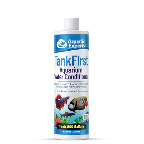 TankFirst Complete Aquarium Water Conditioner - Fish Water Conditioner, Instantly Removes Chlorine, Chloramines, and detoxifies Ammonia from Fish Tank (TankFirst Regular, 250 ml) - size: 250 ml (8.45 oz)