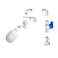 1/4 inch Plastic Adjustable Tube Float Valve Kit for Aquarium Water purifiers, Auto Water Filler Controller Auto-top-Off System, RO Water Reverse Osmosis System (1 Float + 5 Connect) - size: 1 Float + 5 Connect