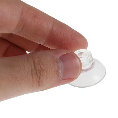 20Pcs Aquarium Suction Cups with Adjustable Cable Ties Strong Transparent Sucker Clips for Fish Tank Plants Secure Mounting for Aquatic Decor and Moss Binding