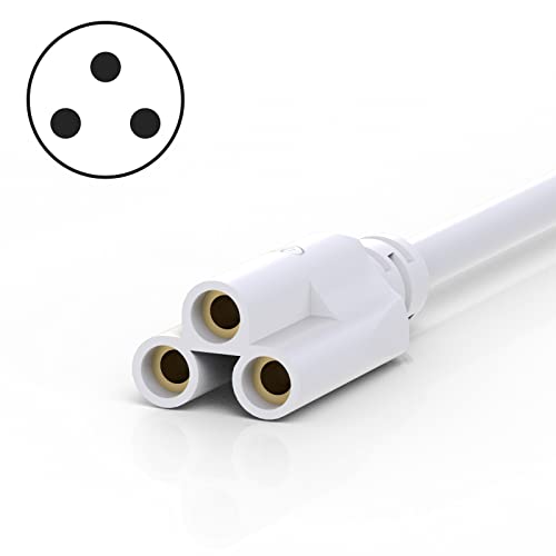 SHOPLED 5FT Plug Power Cord T5 T8 LED Tube Power Cable,5FT 3-Outlet Power Cord for LED Shop Lights - style: 5FT Plug W/ NO Switch