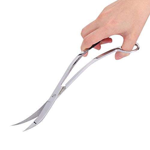 Semme Stainless Steel Plant Scissors for Aquarium Fish Ergonomic and Effortless Trimming Tool (wave cut) - size: wave cut