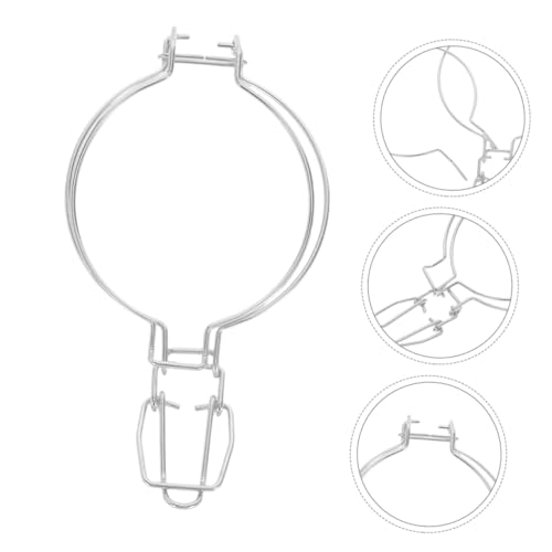 ABOOFAN 2pcs 93mm Stainless Steel Jar Lid Wire Clamps with Spring Buckle, Food-grade Glass Canister Sealing Clips for Kitchen Storage and Canning Supplies