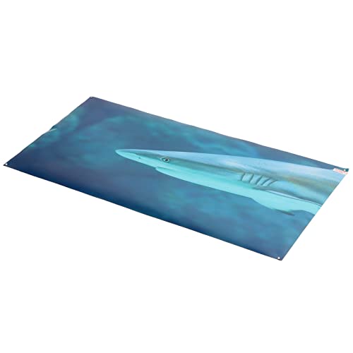 Aquarium Background Paper PVC Self Adhesive 3D Fish Tank Poster, Fade Underwater Scene Sticker with Clear Adhesive Backing for Glass Aquariums and Aquascapes (61 * 30CM) - size: 61*30cm