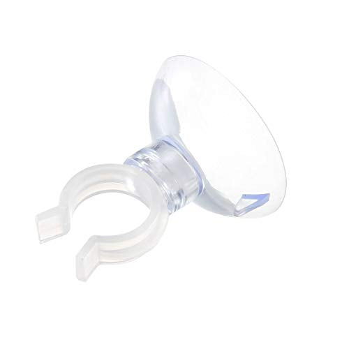uxcell Aquarium Suction Cup Clips Airline Tube Holders Clamps for Fish Tank Clear 13mm 20Pcs - size: 13mm