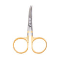Dr. Slick All Purpose Scissor, 4", Gold Loops, Curved - size: 4 inches, Curved